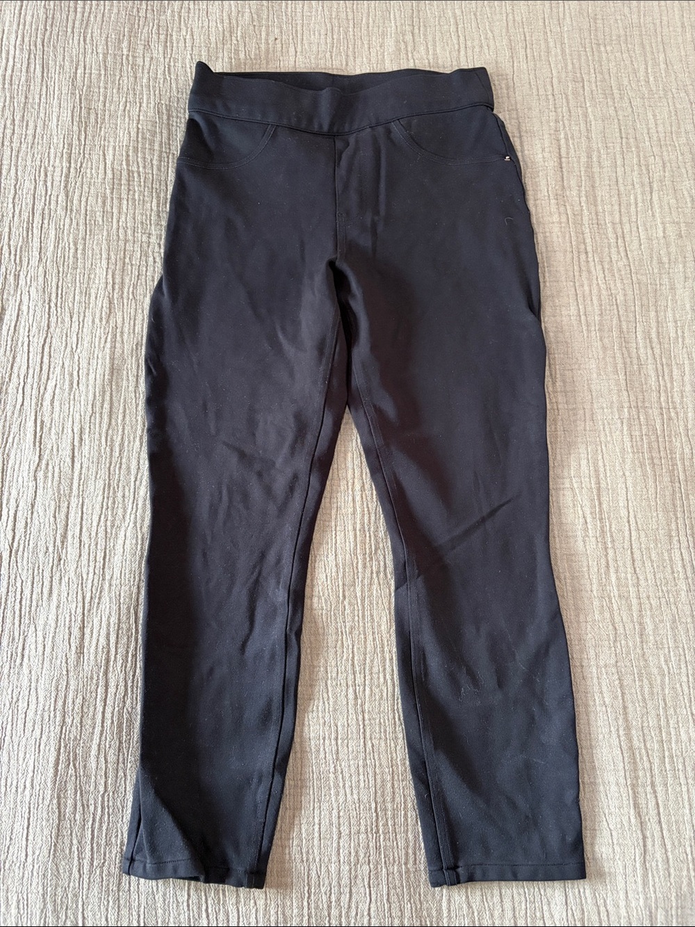 SPANX Black Ankle Crop Performance Ponte Pants
